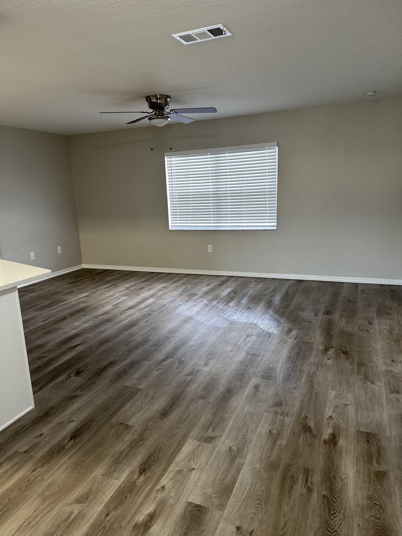Flooring and neutral walls